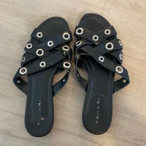 Tahari black sandals